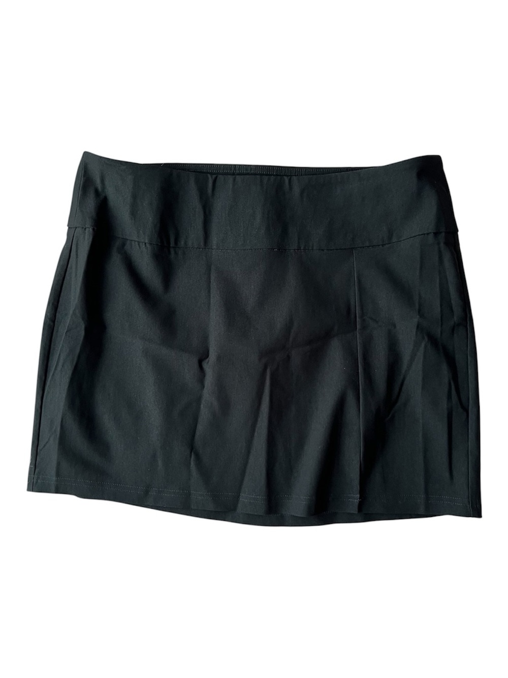 y2k 90s Wet Seal Black Mini Skirt w Slit